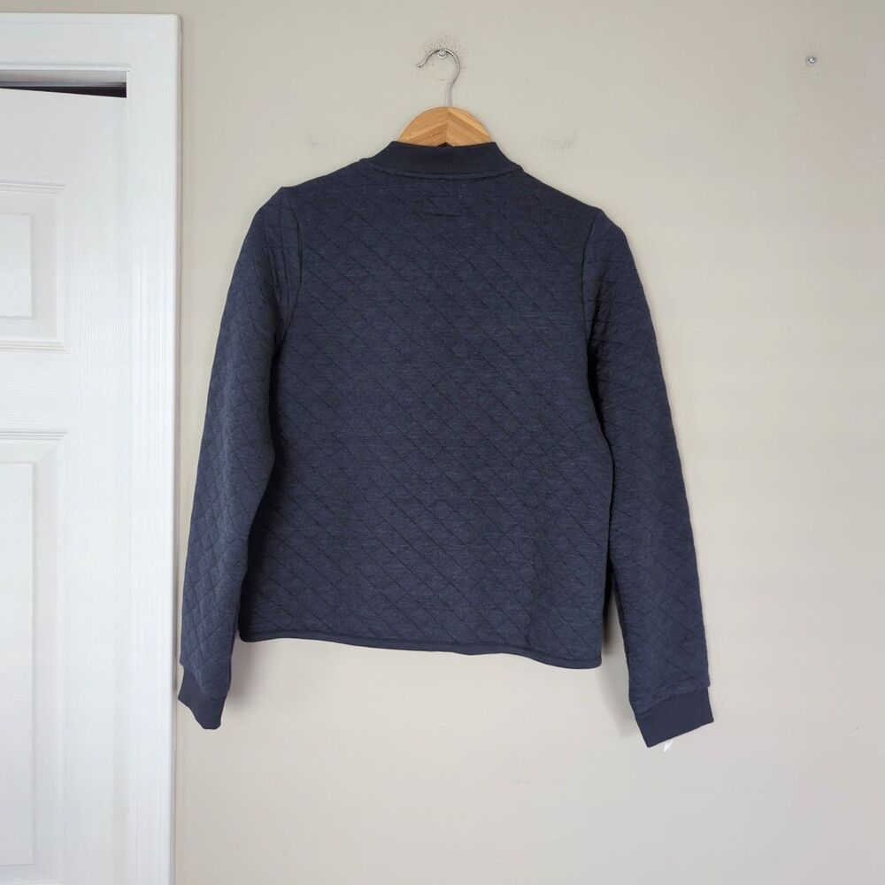 Marine Layer NWT Corbet Quilted Bomber Relaxed Jacket Navy Blue Medium - Picture 3 of 7